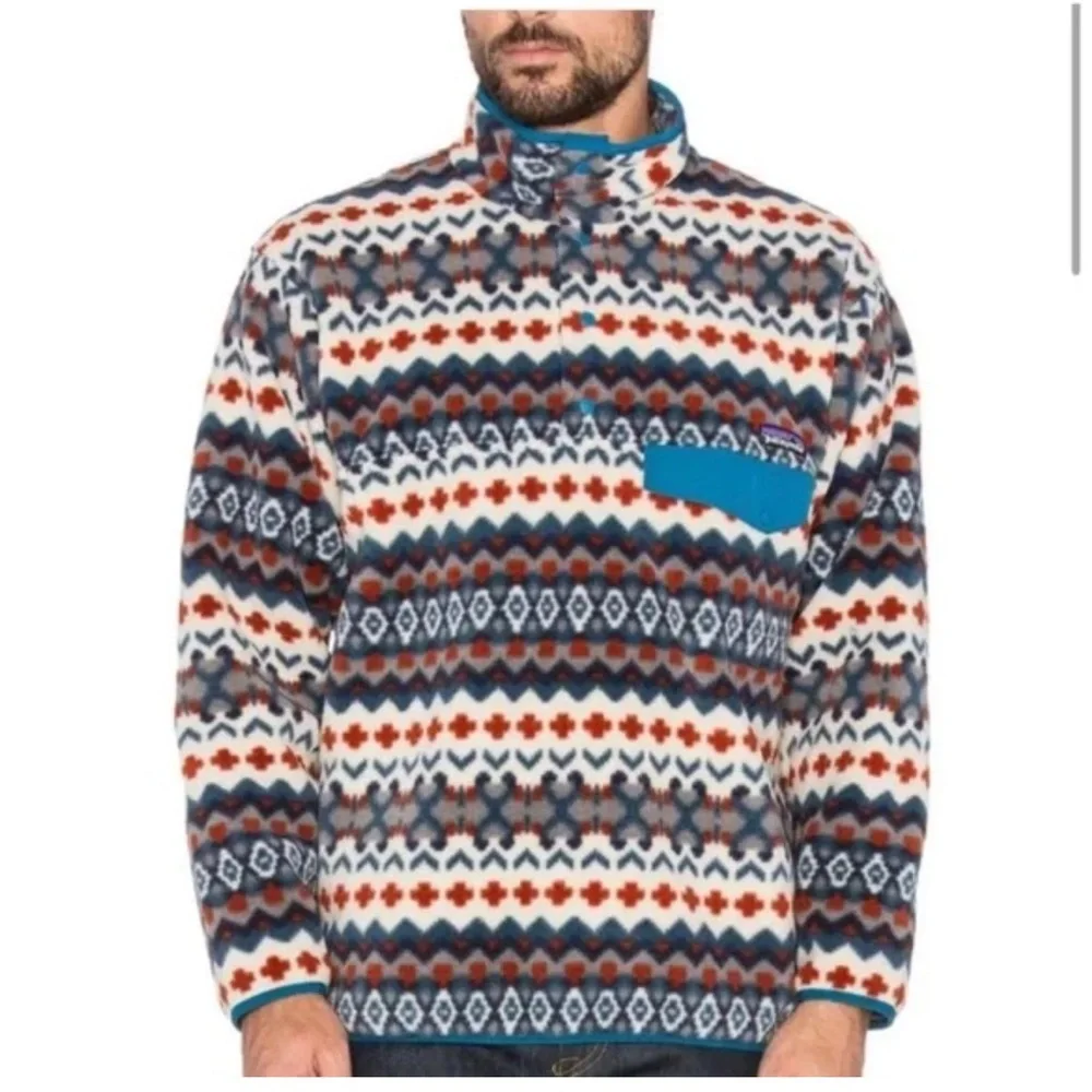 Patagonia Men’s Synchilla Underwater Blue Southwestern Fleece